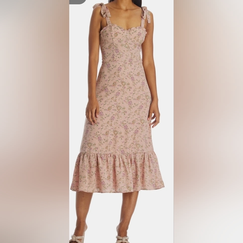 O.P.T. Toile De Jouy Sweetheart Dress